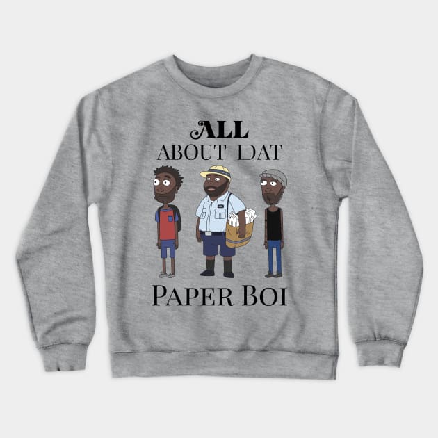 All About Day Paper Boi Crewneck Sweatshirt by opiester